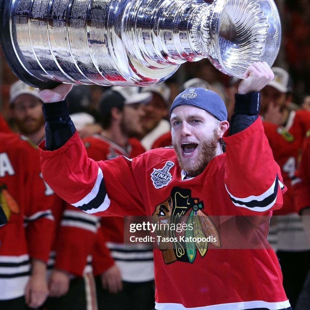 New NHL CHICAGO BLACKHAWKS #88 KANE STANLEY CUP CHAMPIONSHIP HOCKEY JERSEY 50 - Picture 3 of 13